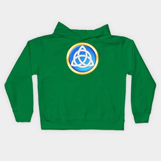 Celtic Trinity Knot Kids Hoodie by Art By Cleave